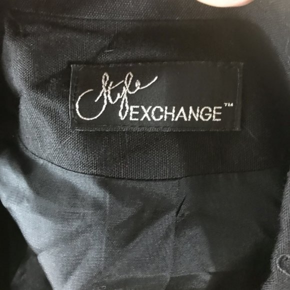 Vintage Black Blazer w/ Flames on Collar & Pockets - Picture 6 of 13